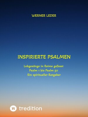 cover image of Inspirierte Psalmen  / Gott spricht noch heut in unser Leben hinein